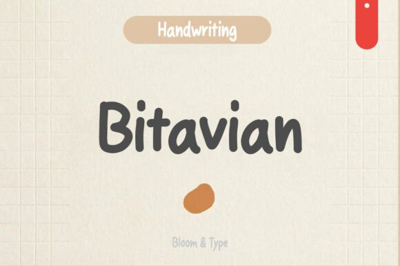 Bitavian Font: A Handwritten Style for Warm Business Branding