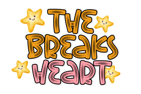 Crafting with Character: The Breaks Heart Script Font