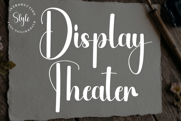 Display Theater: A Premium Script Font for Your Brand Spotlight
