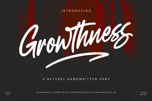Growthness: A Handwritten Font Built for Authentic Branding
