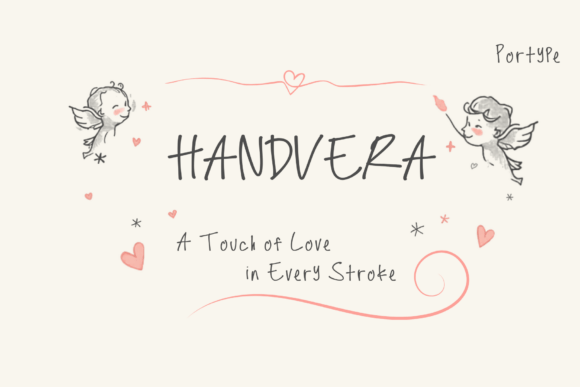 Handvera: The Charming Handwritten Font for Crafted Products