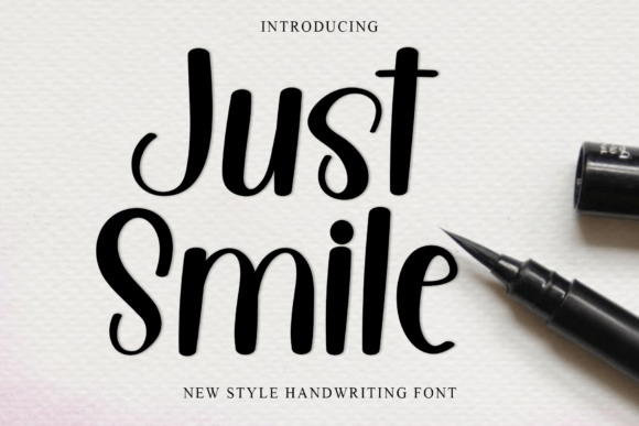 Just Smile: A Festive Script Font for Memorable Digital Designs