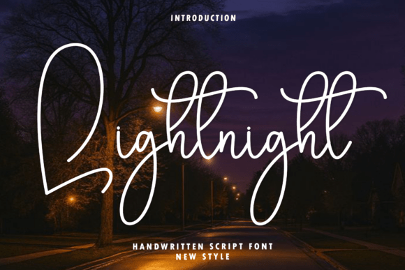Lightnight Font: An Elegant Script for Handmade Creations