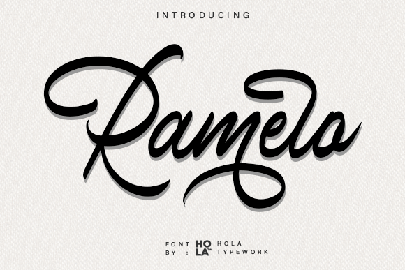Ramelo: A Timeless Script Font for Elegant Crafts & Products