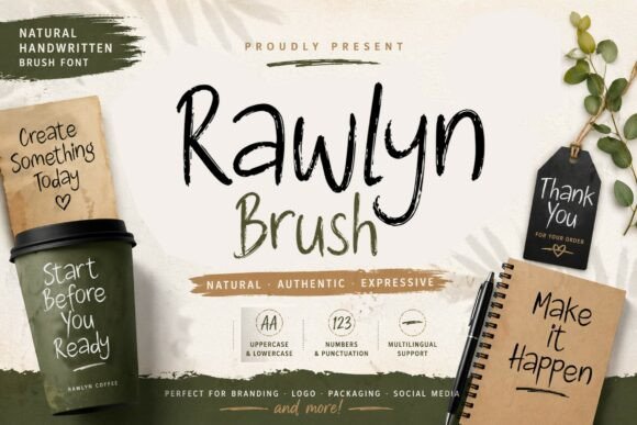 Rawlyn Brush: The Friendly Script Font for Branding That Feels Real
