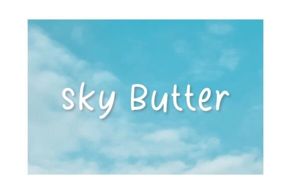 Sky Butter: A Charming Font for Editorial Magic